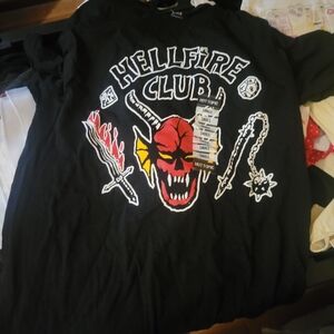 Hot Topic Black Hellfire Club Tee